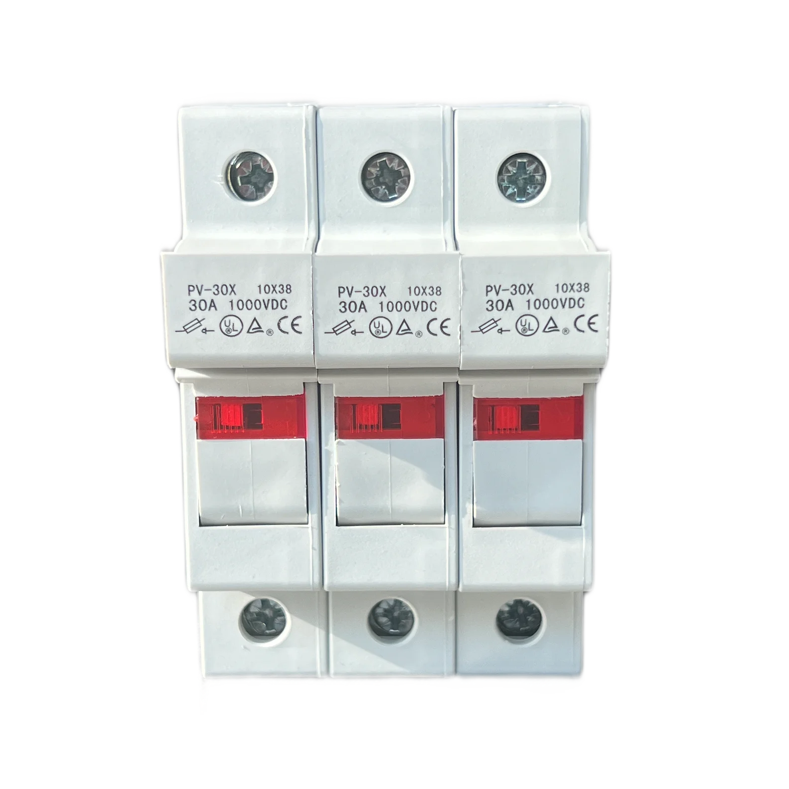 Solar PV system 10*38mm DC 1000V 15A 20A 25A 32A Fuse with Fuse Holder box 3P DC with indication LED CE