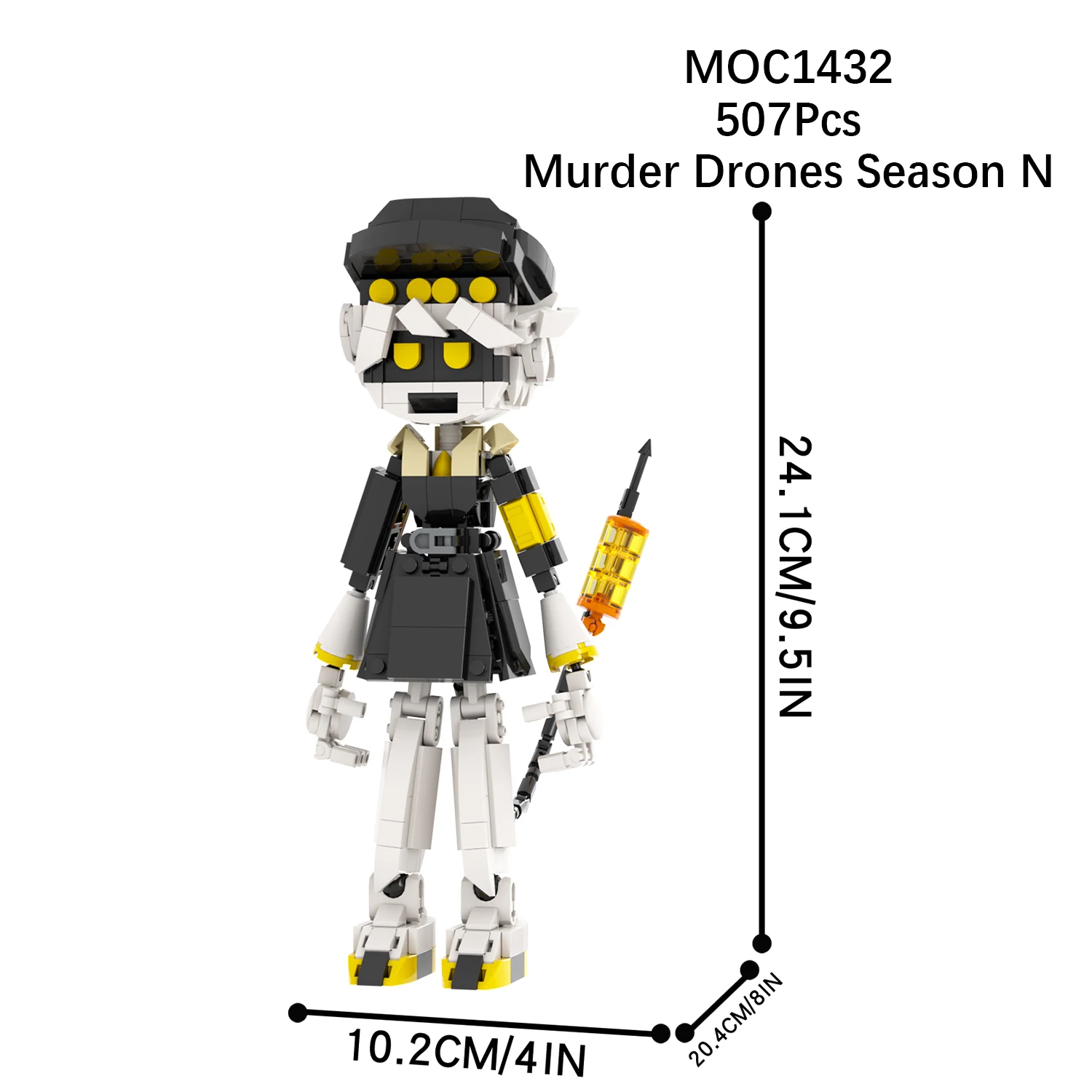 MOC1430-MOC1432  Murder Drones Season V Figures Bricks Child Gifts Mini DIY Building Block Sets Educational Anime Kids  Toys