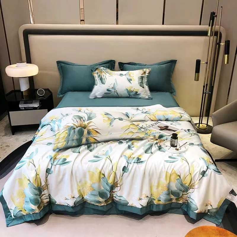 Bedding bedspreads luxury air conditioning cushion bed sheet bedding quilted summer kids quilt blanket silk quilts