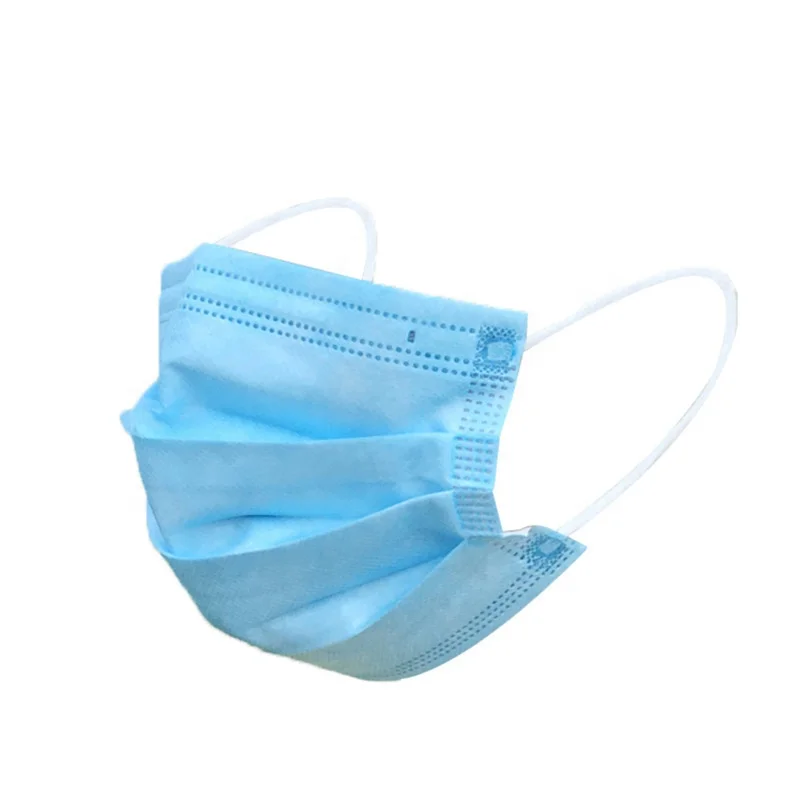 Non-woven Mask 3-layer face mask Blue customized disposable medical face mask