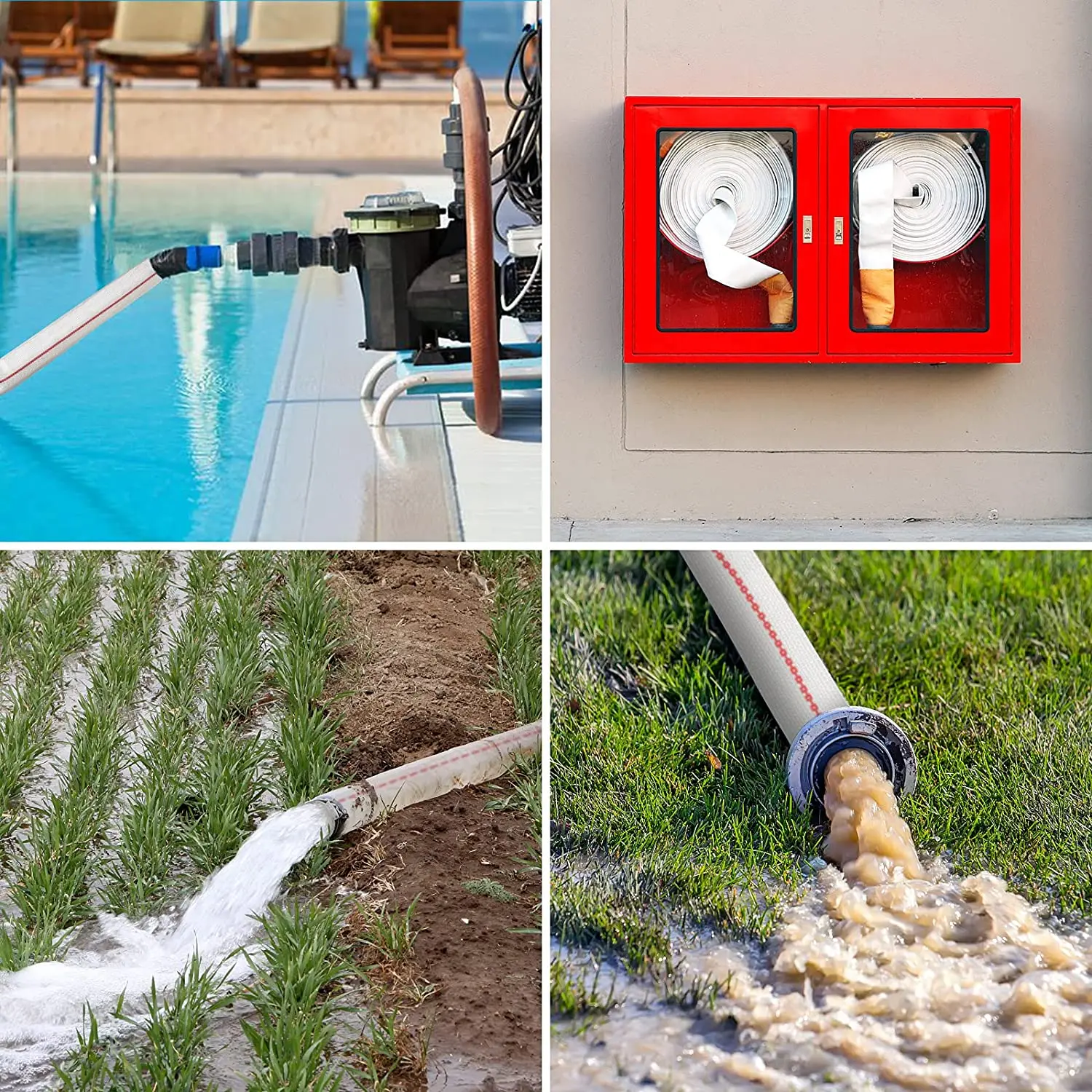 Agriculture 1 1.5 2 3 4 5 6 8 inch delivery 200 metere layflat hose irrigation pvc fabric lay flat garden hose canvas water pipe