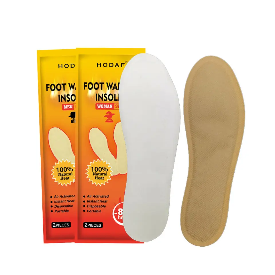HODAF OEM ODM Customized Logo Winter Warm Foot Warmer Insole Shoes Foot Warmer Patch Insoles