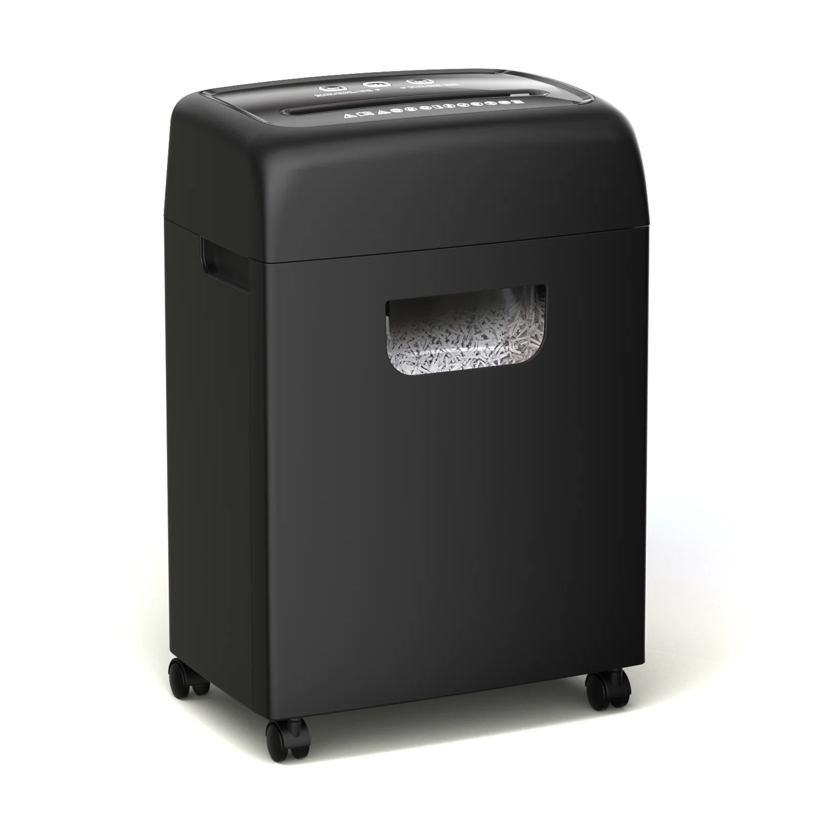 C281P-18 Paper Shredder 18-Sheet Cross-Cut Shredder With Casters Shreds Card/Staple/Clip Paper Shredder
