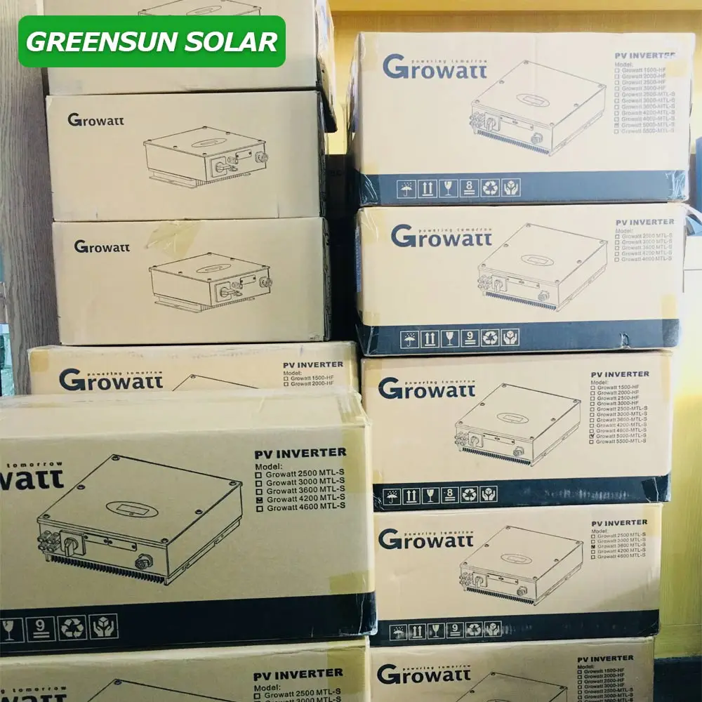 5 кВт чистый синусоидальный Growatt 20 инвертор 220 В переменного тока 3-фазный Солнечный