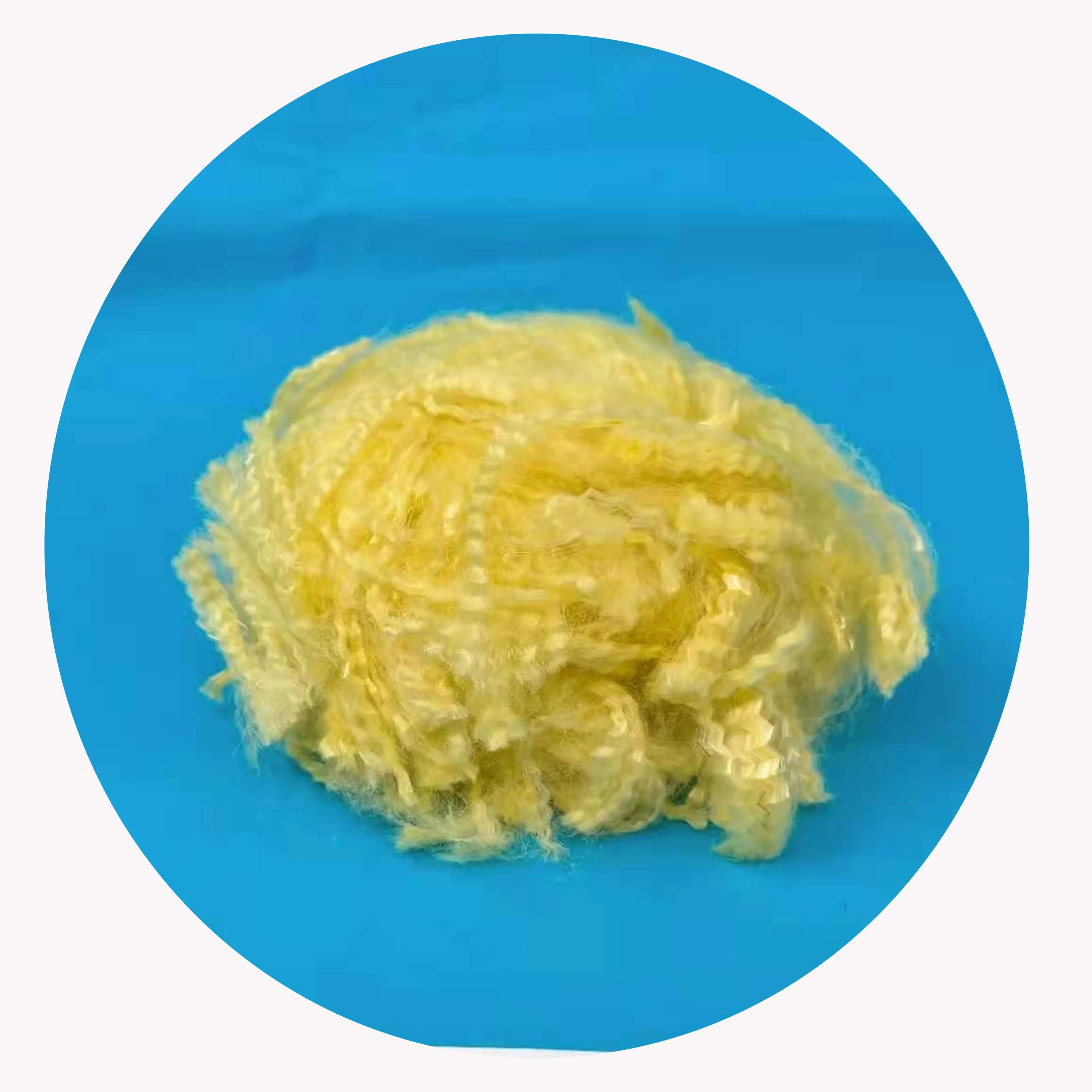 1.5D*51mm Golden Yellow Para Aramid Staple Fiber