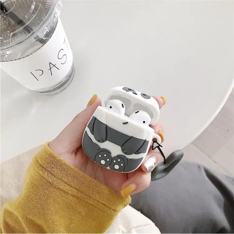 Rubber Silicone Case Earphone Bears Case Teddy Bear Cases for Airpods Pro