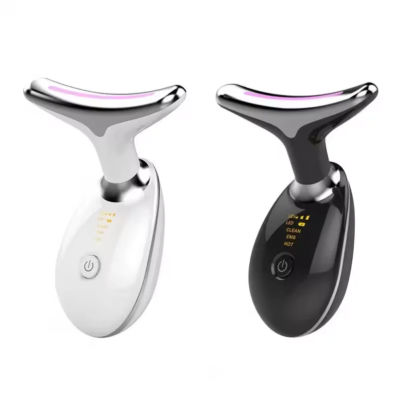 Neck Care Device Massager Vibration LED Skin Wrinkle Removal Tightening And Lifting Light Led for Face Neck