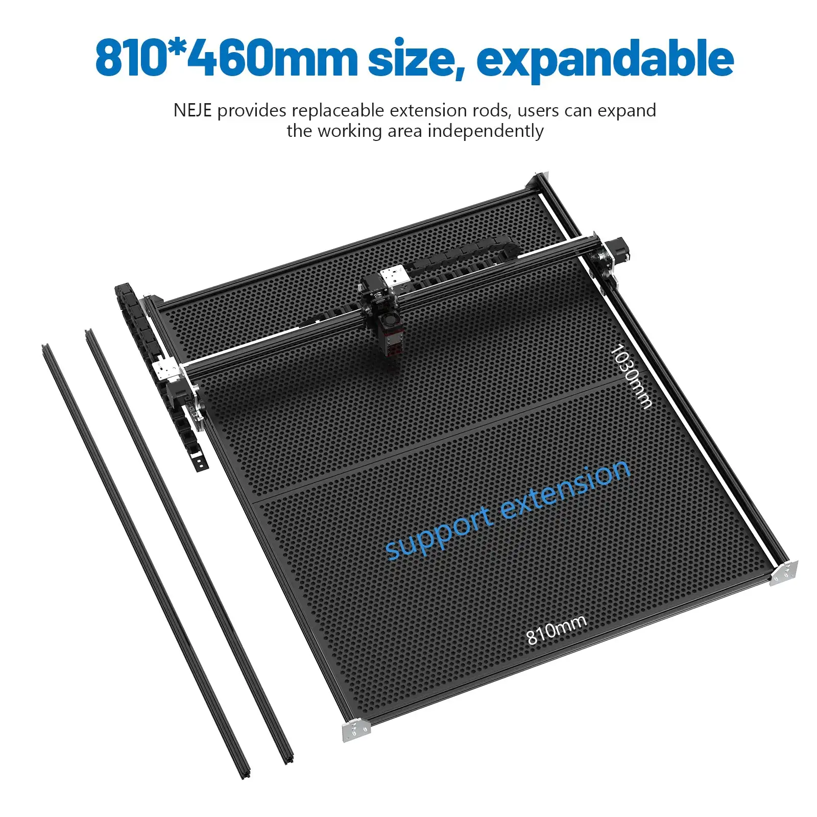NEJE MASTER 2S MAX laser engraving machine/cutting machine with A40640 dual laser beam module-460 X 810 mm-application