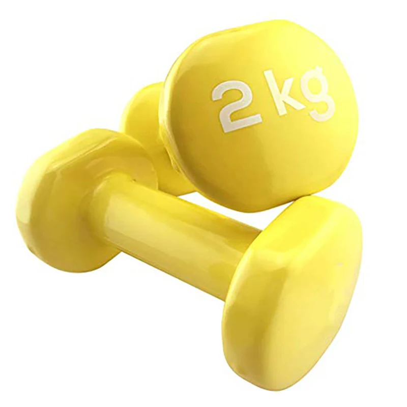 Homegym Online Fitness Training China Small Colorful Gym Equipment Weights 5Kg Cast Iron Cheap Weights Neoprene Dumbbell Set