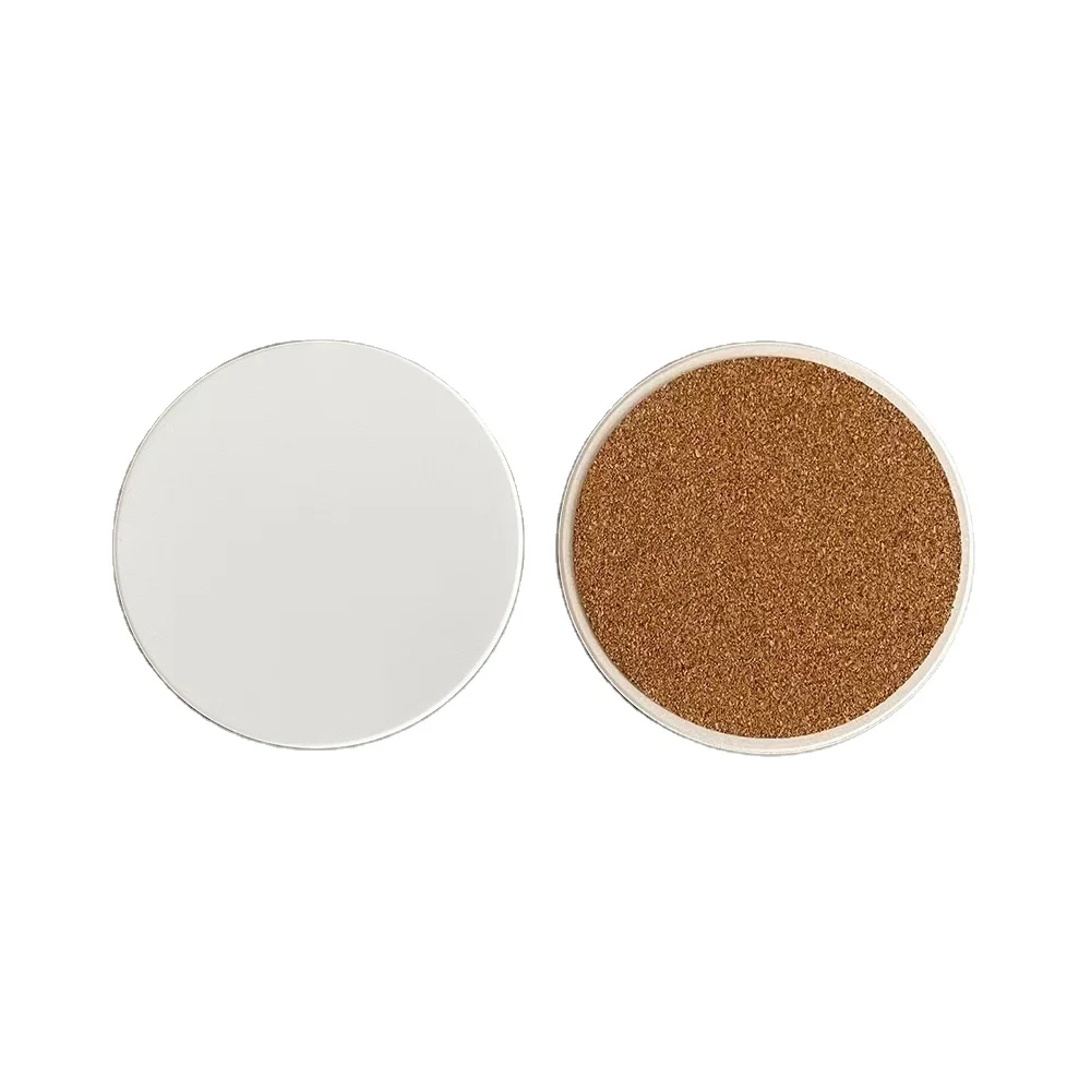 Wholesale Blank Absorbent Coaster Ceramic Cup DIY Custom Printing Coffee Tea Wine Cup Coaster