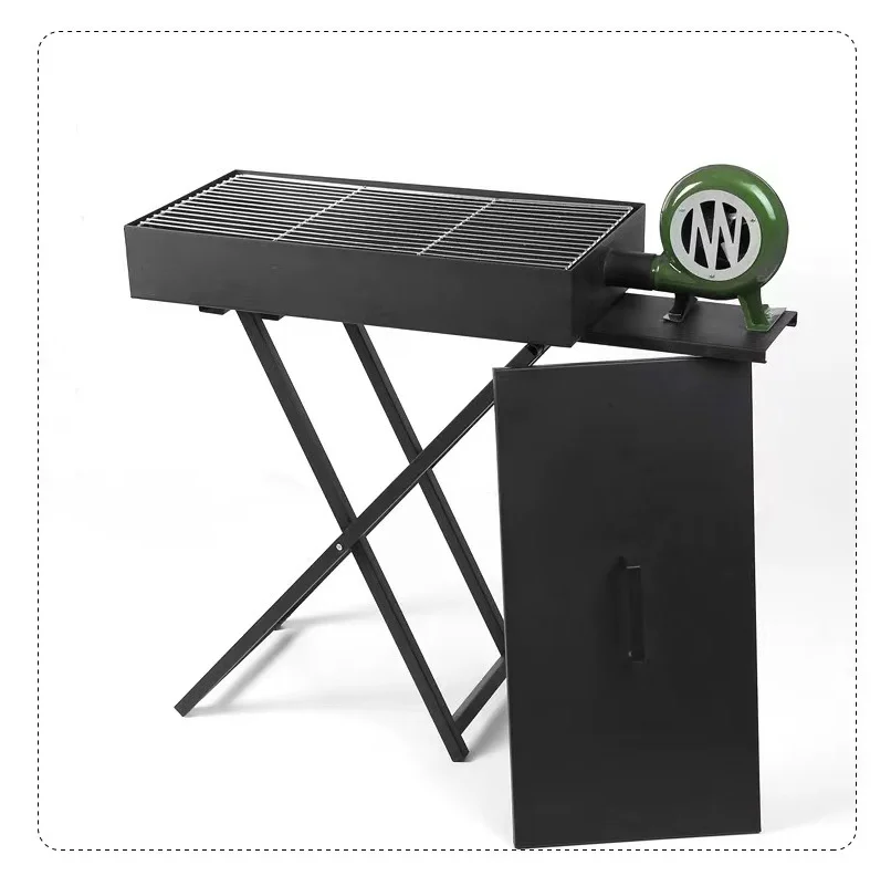 Stainless steel grills Outdoor picnic camping portable large-carbon grills