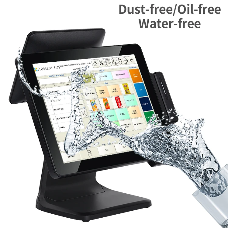 All In One Touch Screen Market Pos Terminal Cash Register System With Printer And Scaner Restaurants Point Of Sale