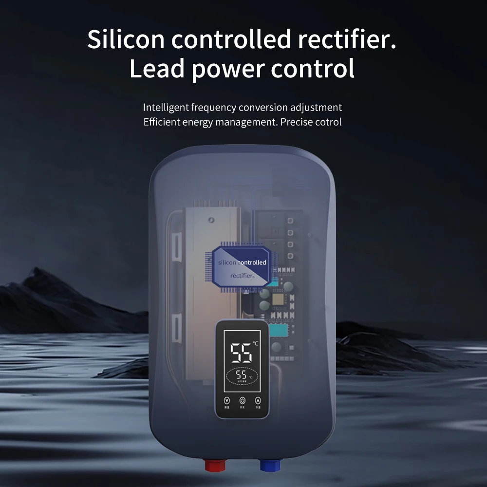 8.5kW Tankless Instant Electric Water Heater 220V Smart Touch Control Calentador De Agua Hot Water Geyser on Demand for Salon