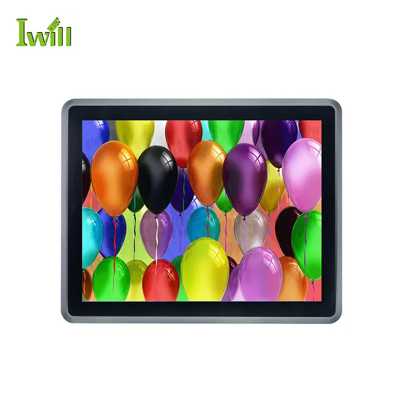 Cheap 12.1 inch Fanless Resistance Touch Panel PC In-tel Core i7 8565U industrial pc with linux system