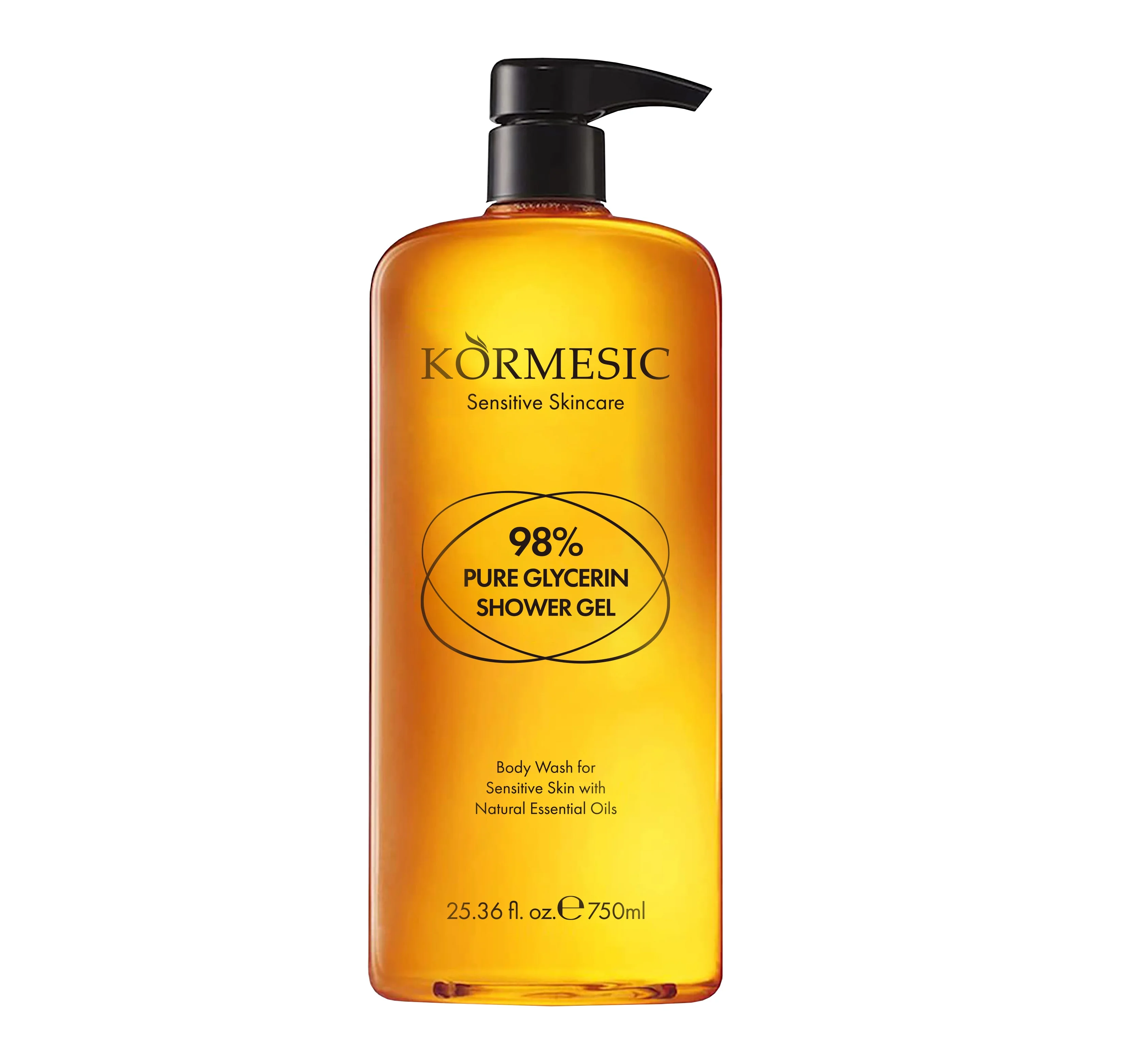 OEM private label KORMESIC 98% Pure glycerin Body Wash  Sevenfold ceramide Foaming Body Wash care shower gel
