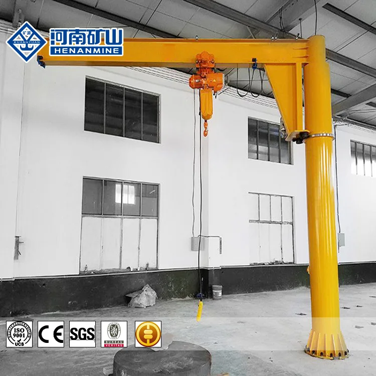 Crane Fixed Slewing Jib 1t 3m 5m 6m ground mounted jib crane