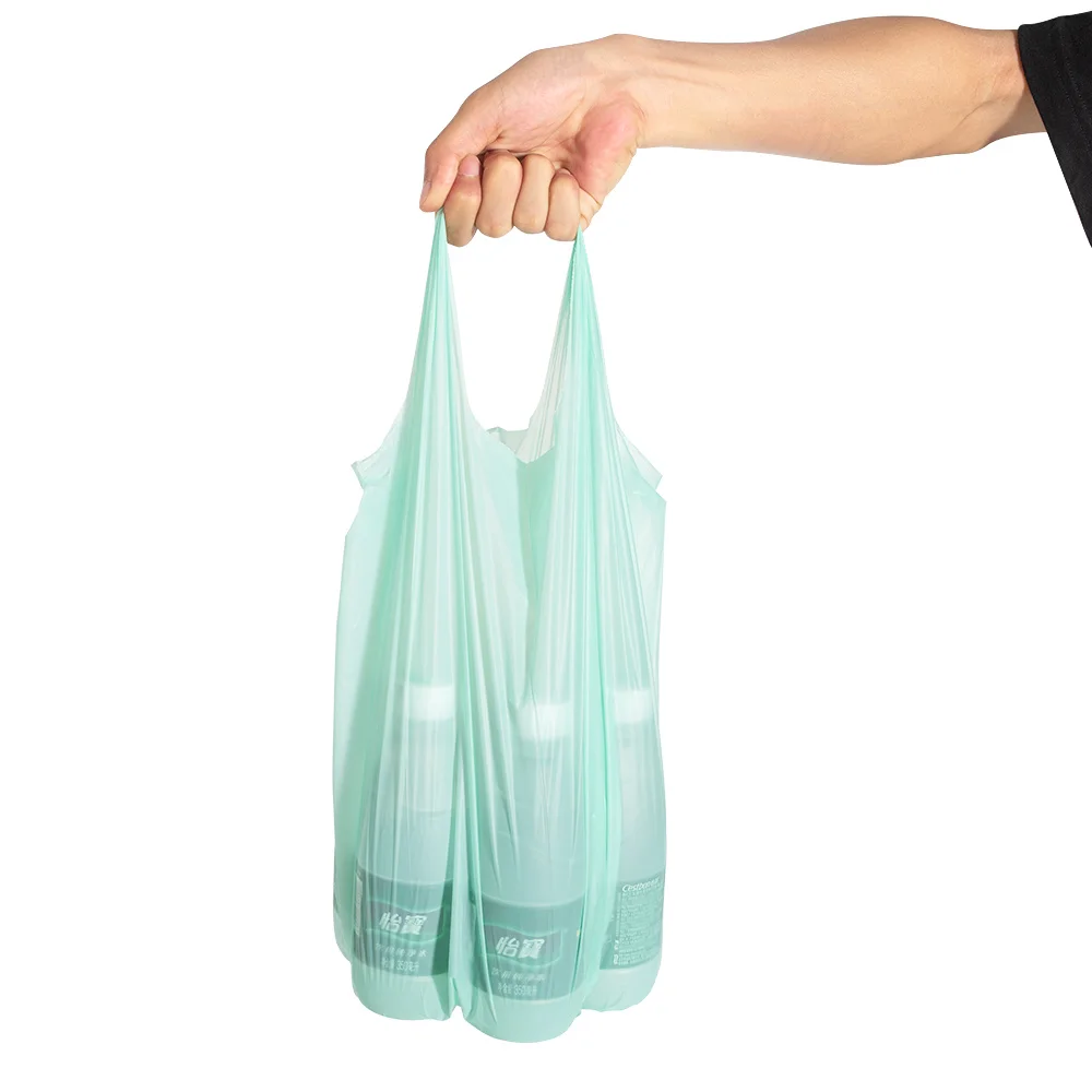 Factory Supply Compostable Garden Trash Bags Storage Container Inside Kitchen 13 Gallon T Shirt Type