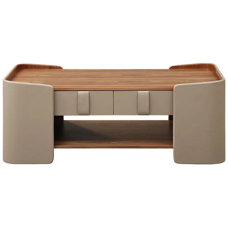 Living room oak furniture modern design coffee table wooden center coffee table