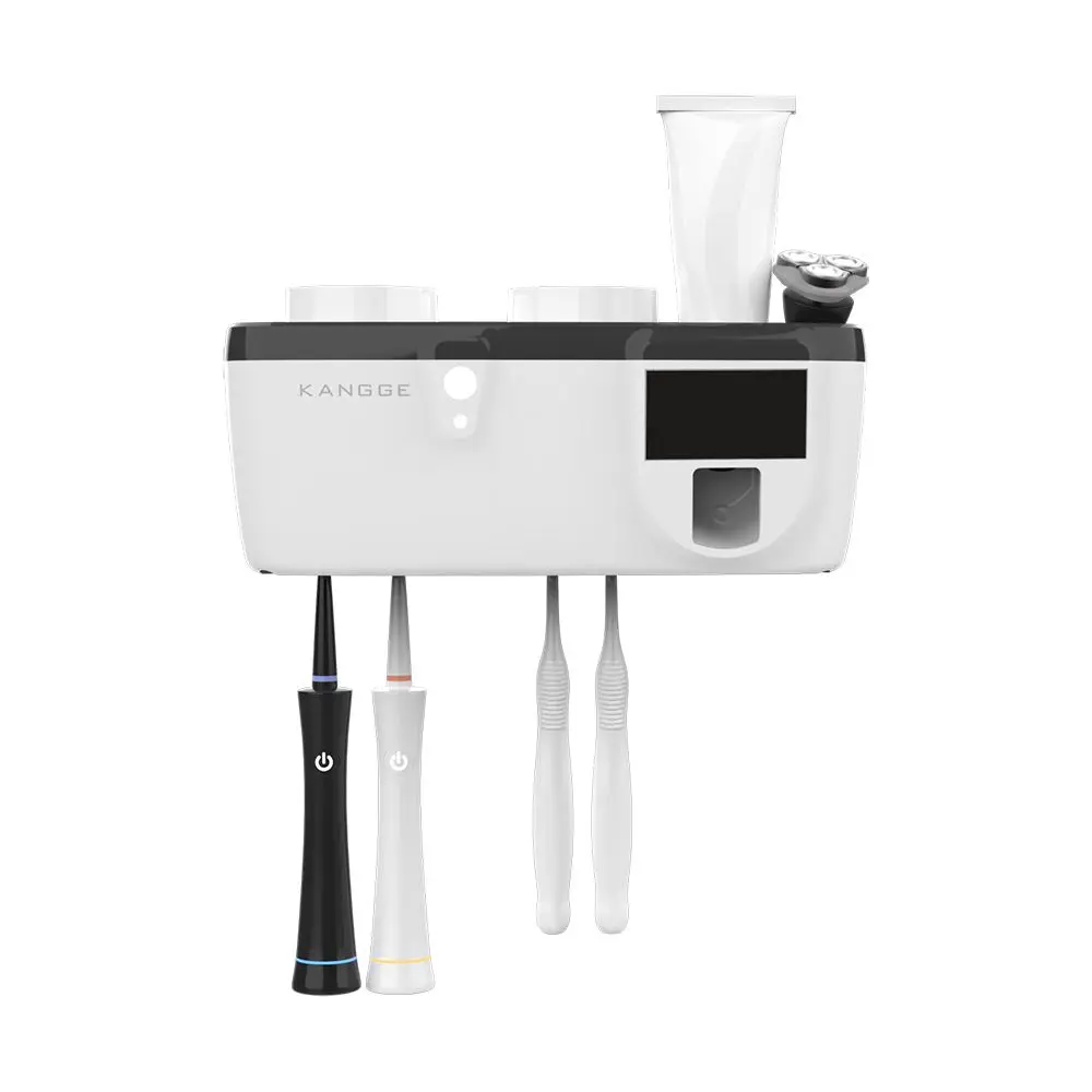 PSB rechargeable wall mounted automatic multi function smart uv toothbrush sterilizer holder with led uv light sterilization