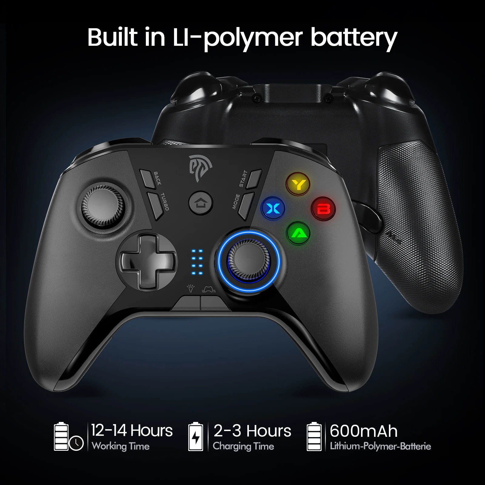 Лучшие продажи в ПК игровые контроллеры EasySMX ESM-9110 беспроводные джойстики геймпад с 2 4 г USB-ключ для PS3 TV BOX