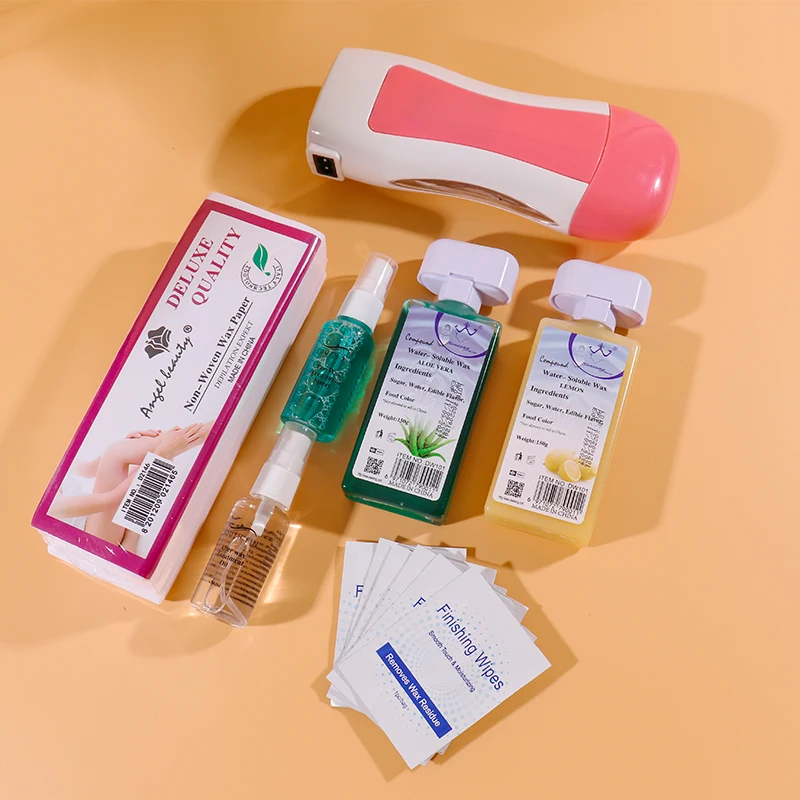 best hair removal wax heater 1/6 Portable and affordable set waxing paper roller of soft wax FTZ-8