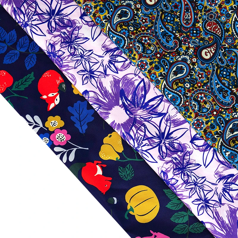 
Wholesale Various patterns Digital Woven Waterproof 100 Polyester Printed Fabric 