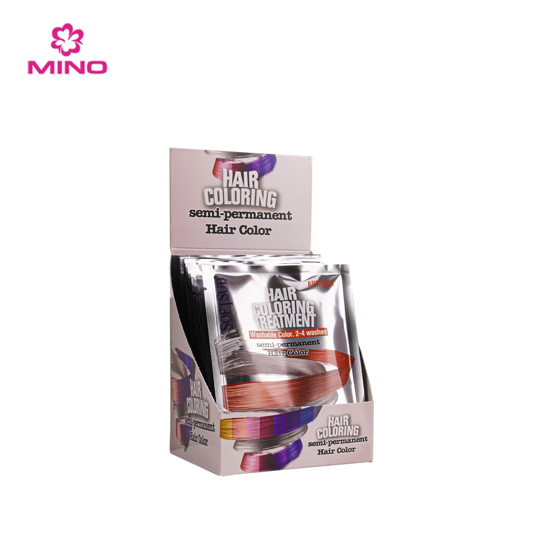 2024 Newest SOFTSUB Cream Hair Dye OEM Hair Coloring Shampoo Treatment Conditioner Semi-Permanent Liquid Hair Dye