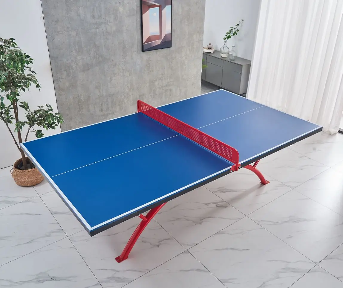15MM SMC Outdoor Table Tennis Table with Quick Clamp Ping Pong Net and Post Set