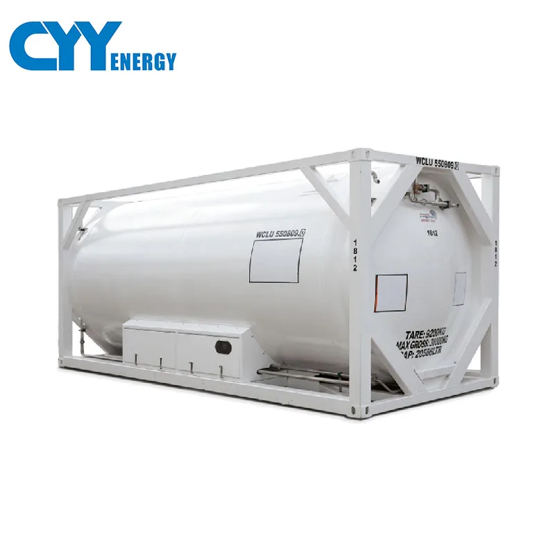 cryogenic transport tank container iso tank ASME standard liquid gas tank container