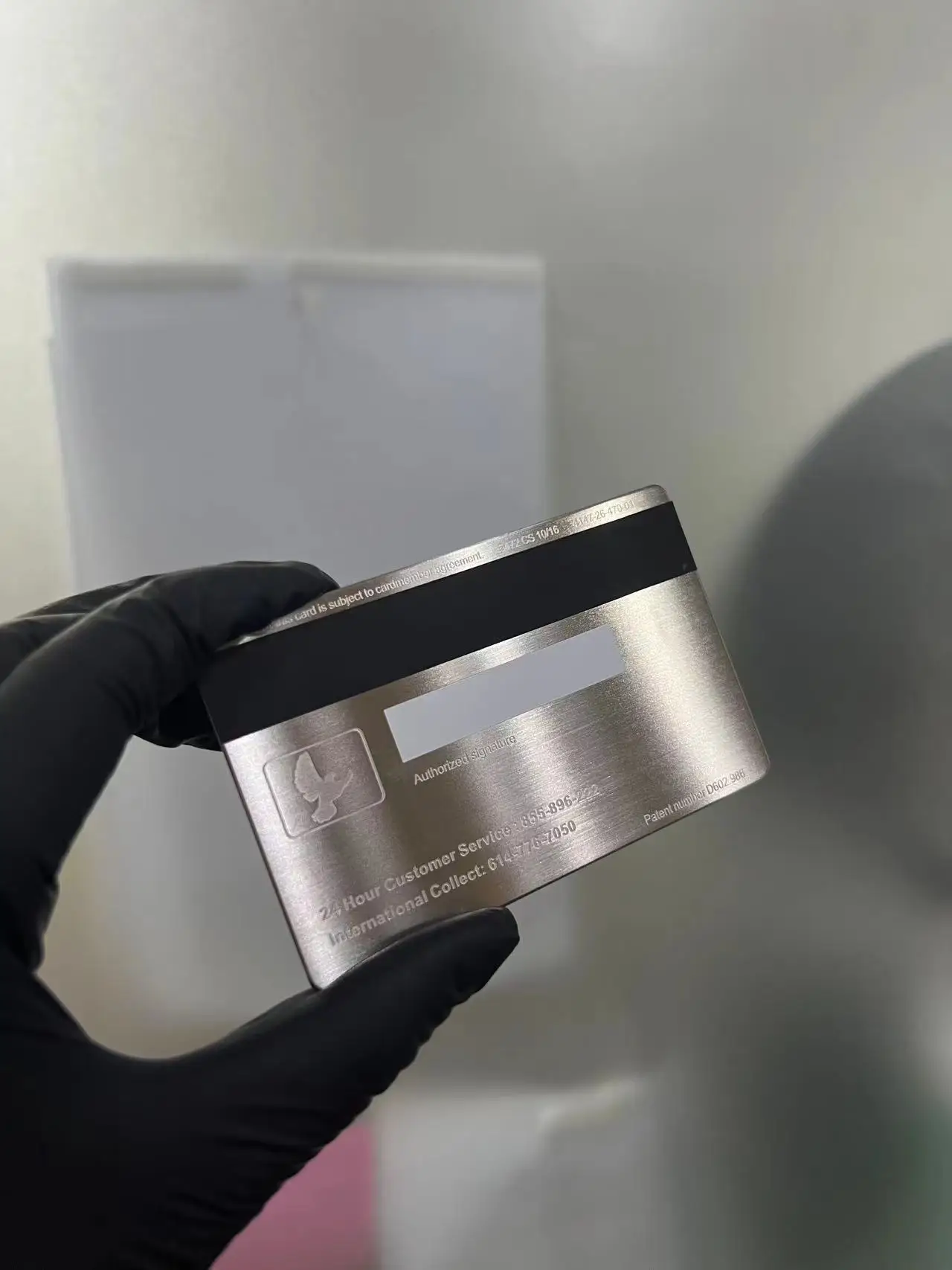China Factory Price Metal Blank Bank Card with chip slot Magnetic stripe transfer visa credit card