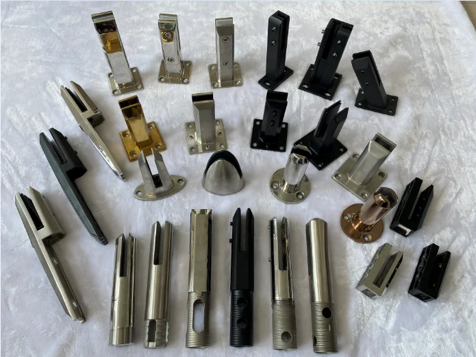 Pool Fencing Railing Balcony Accessories Stainless Steel 316  2205 Square Side Mount 12  14  16mm Glass Spigot