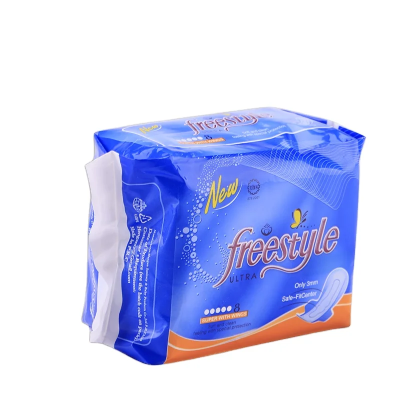 Wholesale high quality lady sanitary napkin with negative ion Sanitary pads cotton sanitary napkins