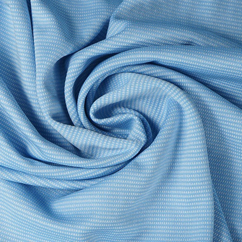 Текстильная жаккардовая ткань обычная полиэфирная одинарная направляющая влажная плотная трикотажная китайская полиэстер