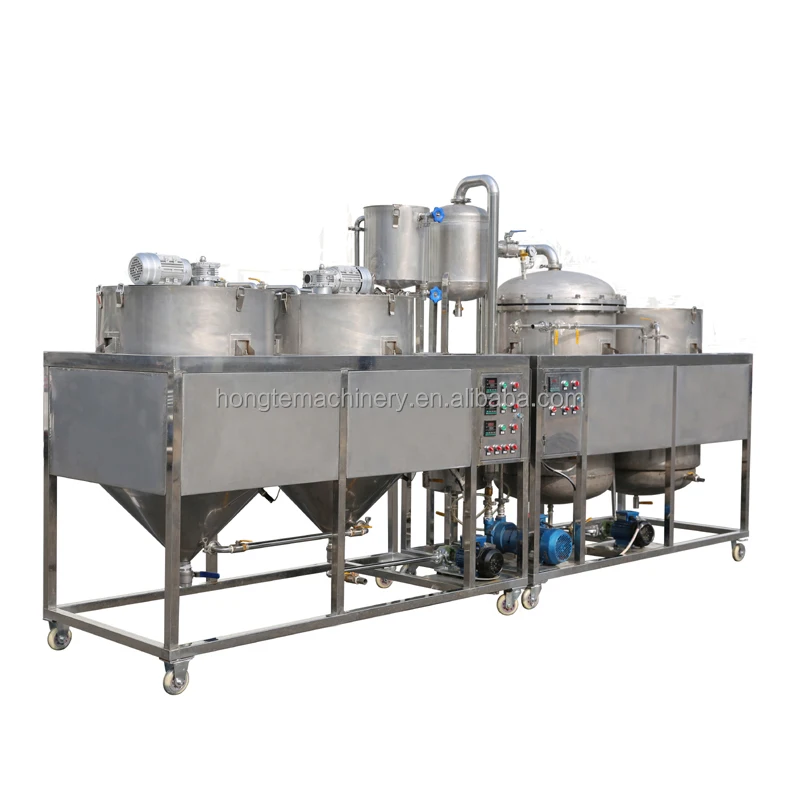 HT-JL500 небольшое оборудование для нефтепереработки машина переработки пищевого масла линия по производству рафинированного