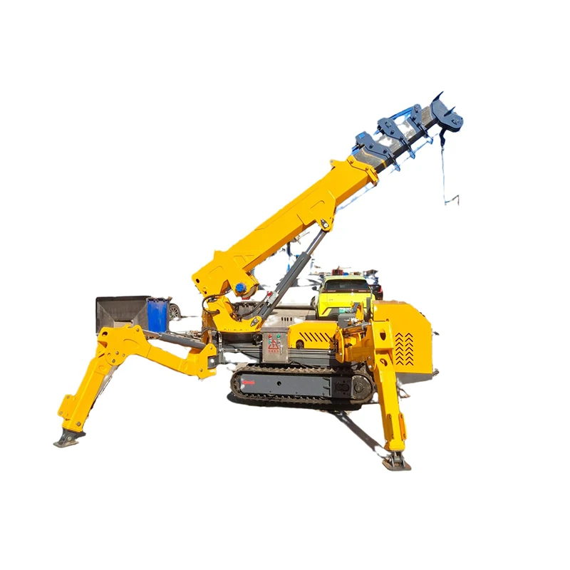 3-12Ton Tracked Chassis Portable Lift Crane Remote Control Spider Crane Lifting Crane for Sale