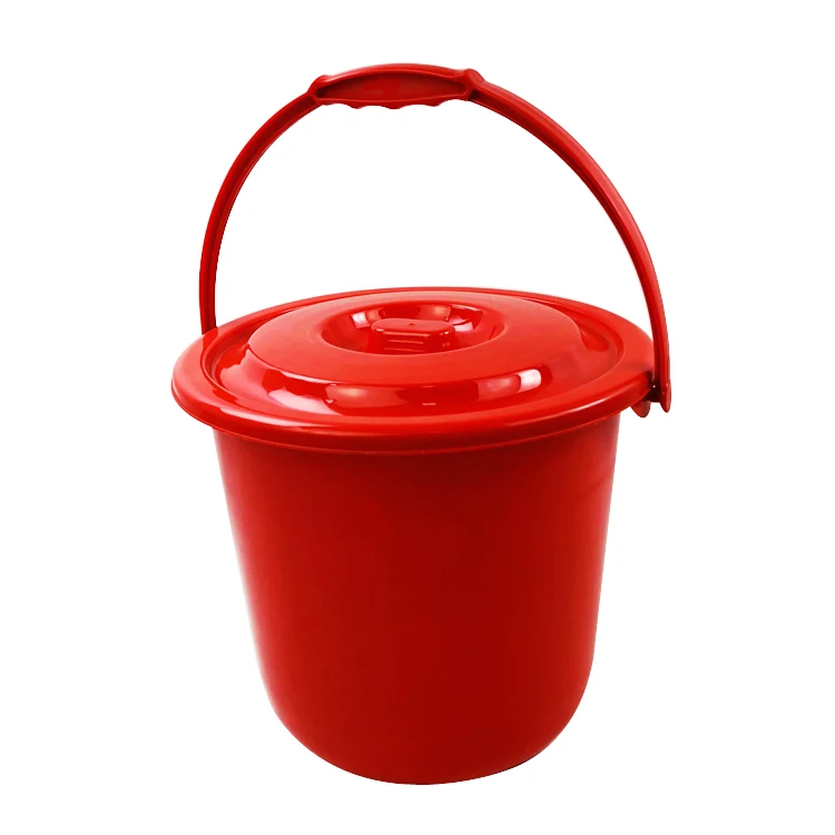 High Quality 20L PP Plastic Red Bucket With Lid