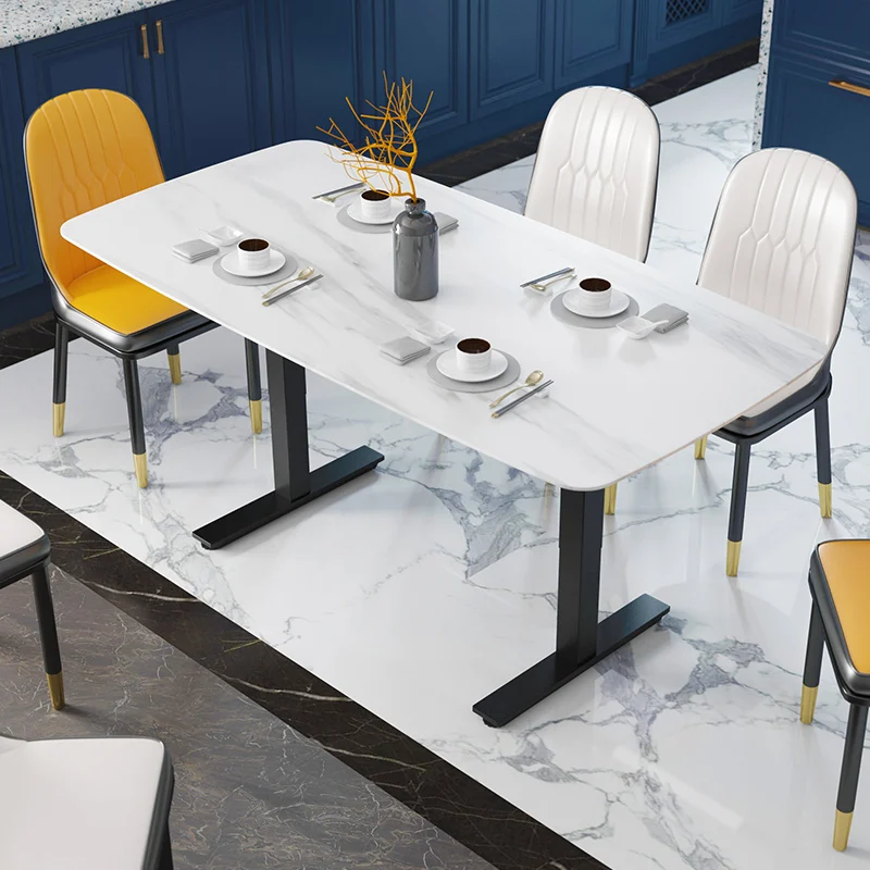 Домашние обеденные столы по индивидуальному заказу, каменная мебель, электрический стол с регулируемой высотой, обеденный стол для ресторана