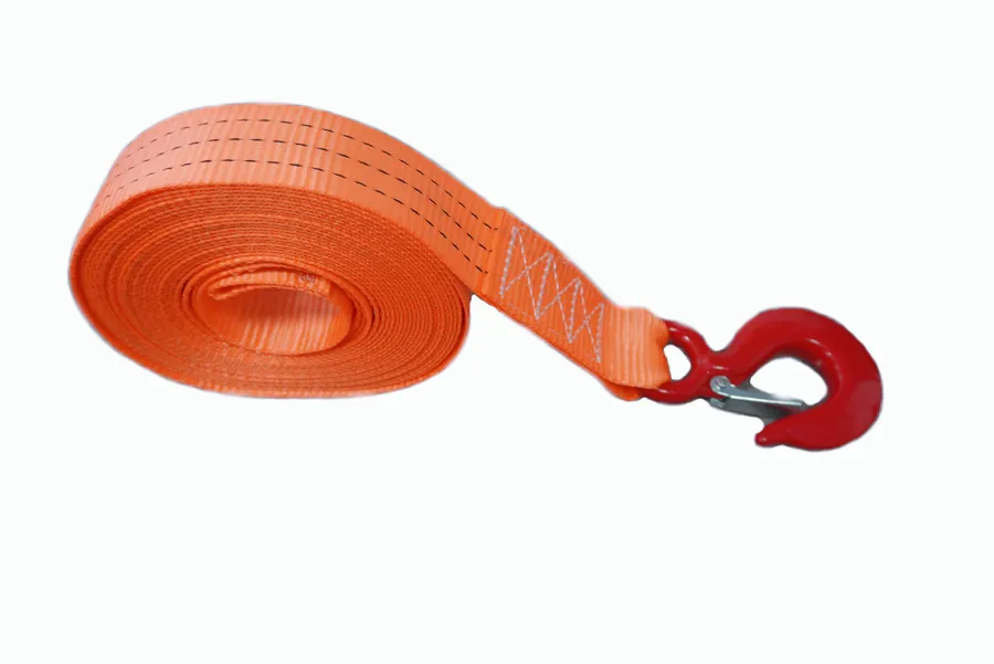 Manufacturer lashing winch strap with flat vehicle car universal heavy duty winch tow straps