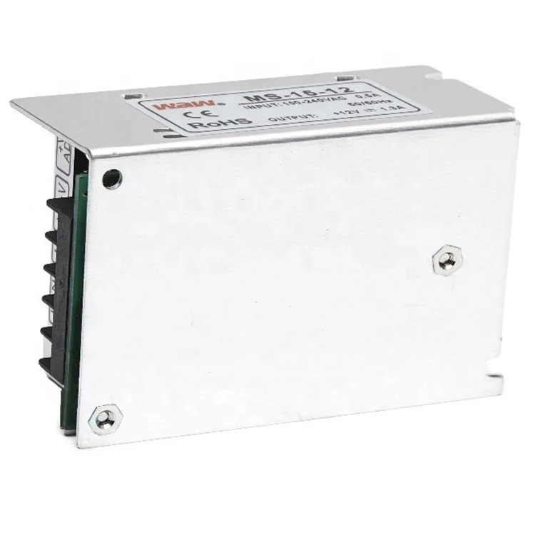 Mini size 5v 3a 15w MS-15-5 ac to dc 110V/220V Switching Power Supply