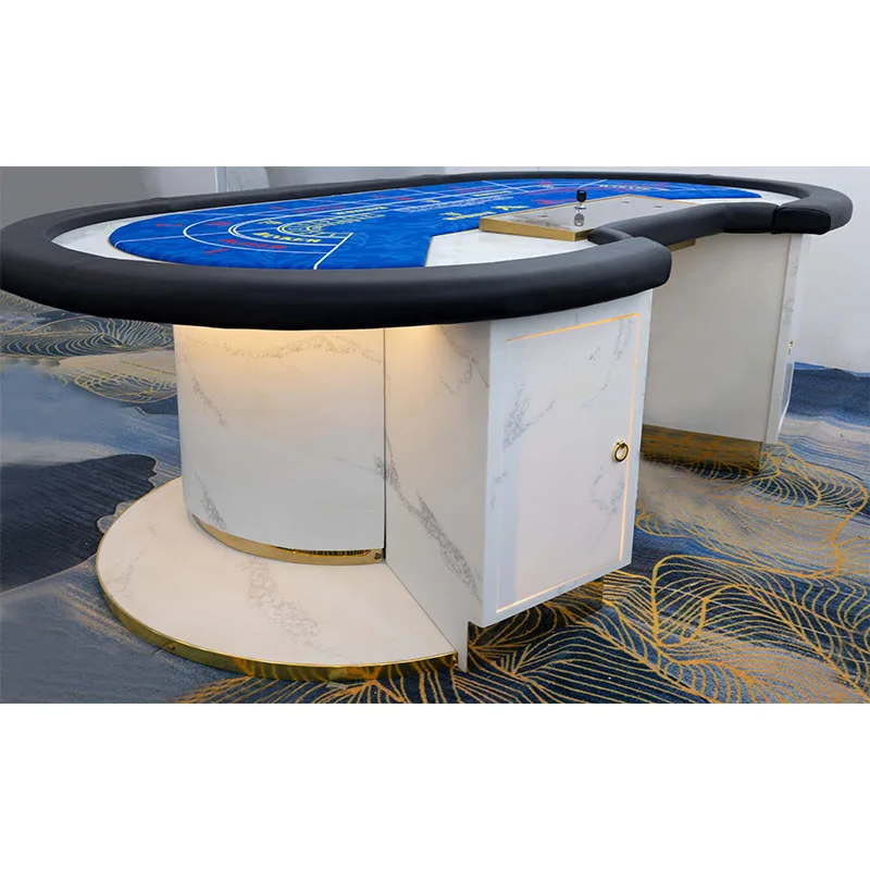 AoBo Luxury High Quality Marble Baccarat Table Customized Premium Baccarat Table for casino