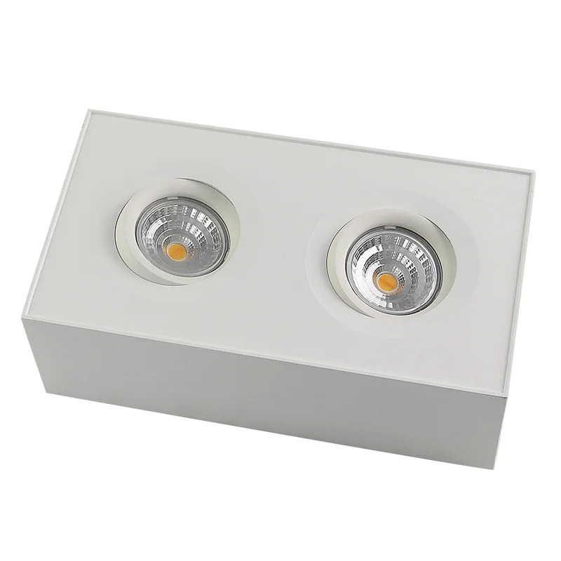 2x9w 18w Newest GYRO Surface Square Rectangle LED downlight
