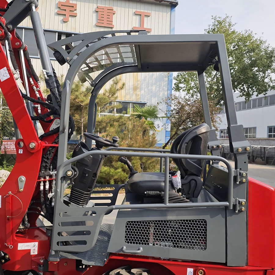 800kg Mini Wheel Loader DY25 Side-Tilting Cabin Garden Small Loader With Quick Hitch