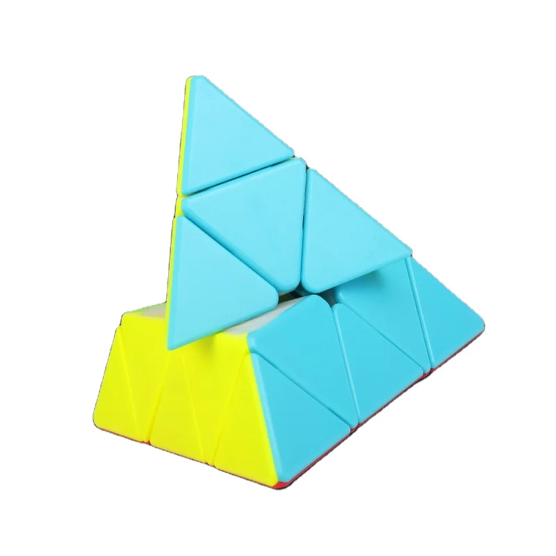 Kids, Smooth Cubes Puzzle Toys brain twist INTELLIGENT TOY educational QiYi QiMing S2 Pyramid Magic Cube
