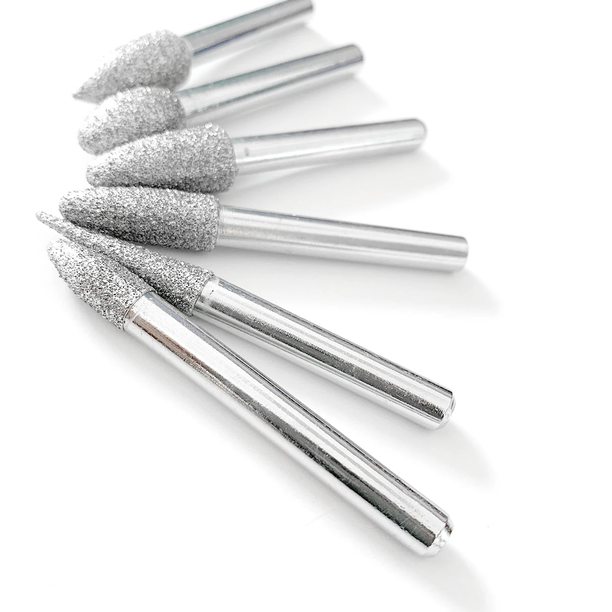 20pcs/set diamond carving bits/electroplated Diamond Burr/diamond polishing mounted point tools 1/4'