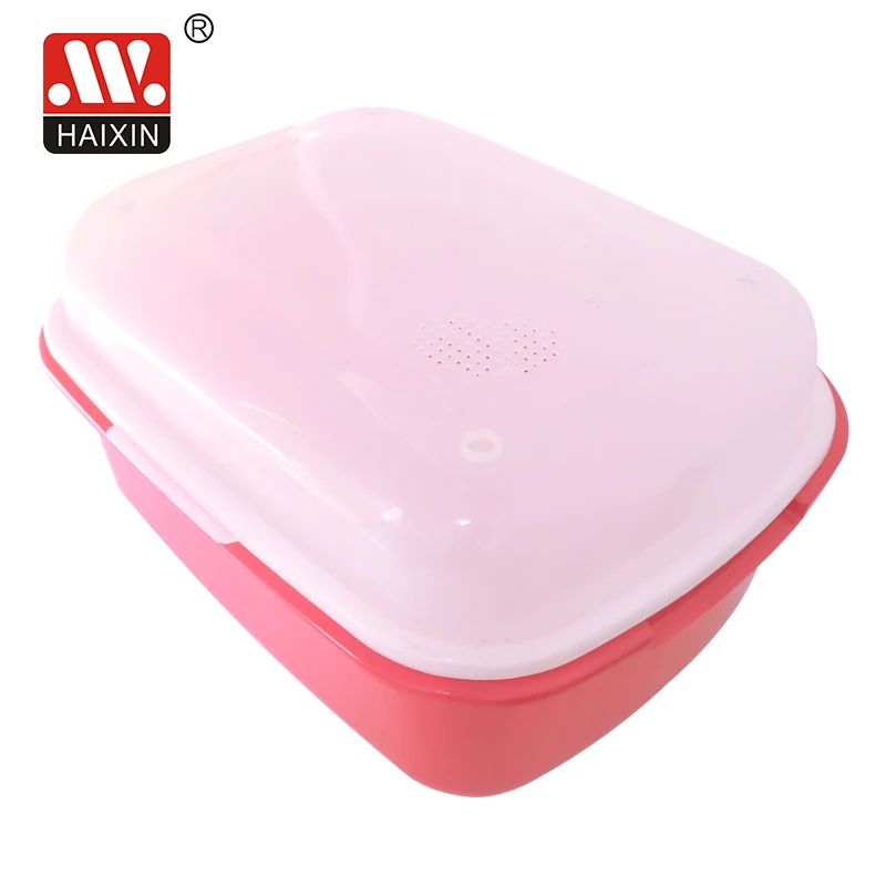 15L Dish Drying Rack with Lid Cover and Drain Board