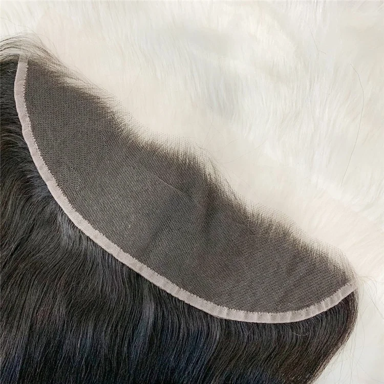 13X4 HD Lace Frontal Indian Hair Pre Plucked Ear to Ear HD Lace Big Closure Brazilian Straight Hair Invisible Lace Frontal