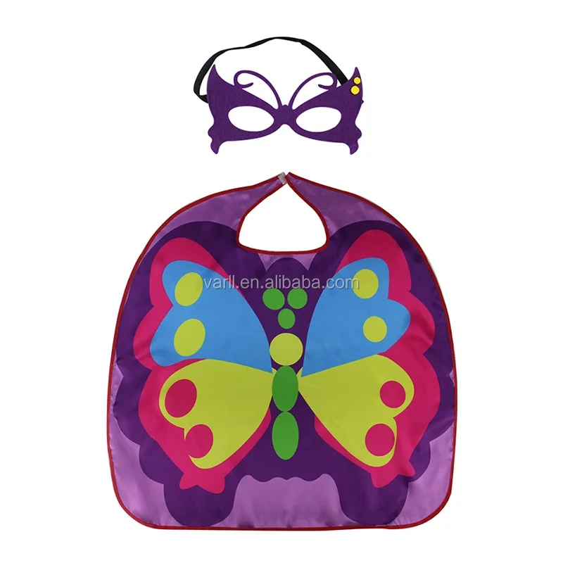 Накидки с крыльями бабочки костюм для девочек маскарадное платье и головная одежда