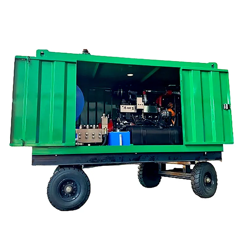 170L 24Mpa Diesel Engine Large Sewer Drain Tube Cleaning High Pressure Water Jetting Machine Hydro Blasting Equipment