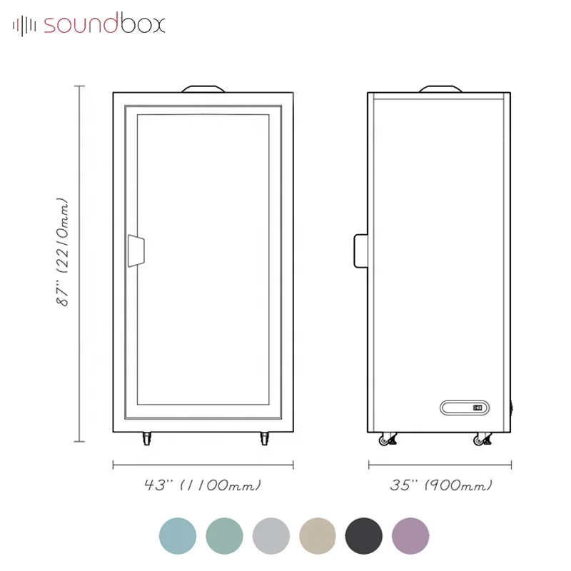One soundproof booth phone meeting house pod with home office furniture pod noise reduction booth for sale