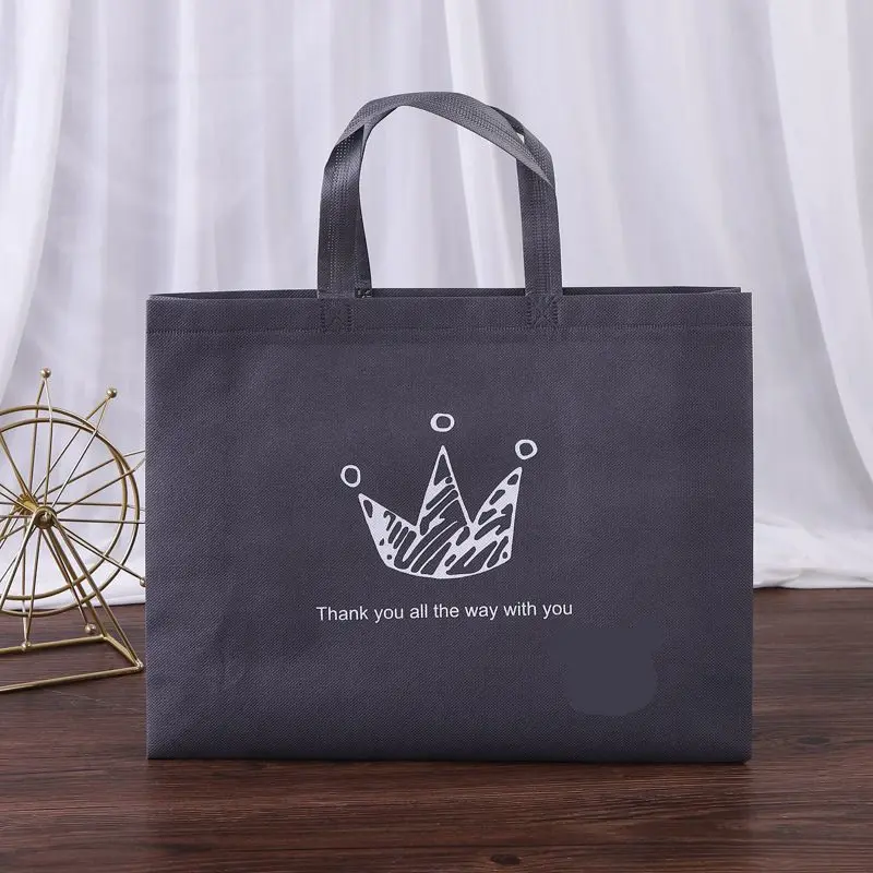 Color Custom Take Out Folding Ecological Non Woven Shopping Dust Reusable Gift Non-woven Bag With Handle